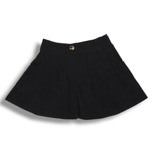 Halara Corduroy Mini Skort Built In Shorts Stretch Black Casual XS